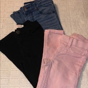 3 pair size 4 and 4/5 little girls jeans